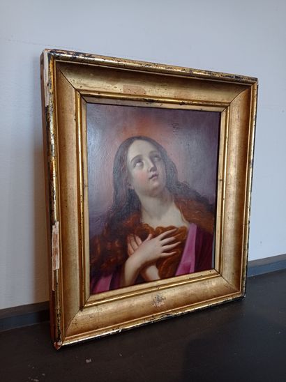 École ITALIENNE du XVIIIe siècle, D'après Guido RENI Mary Magdalene
Copper 26,5 x...