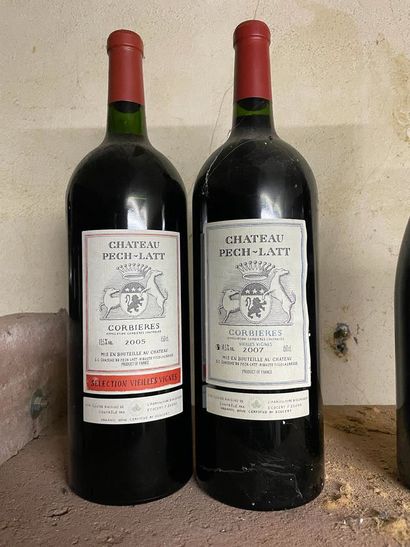  1 Mag (rouge) Château Pech-Latt, 2005 Corbières Vieilles Vignes Bon niveau, étiquette...