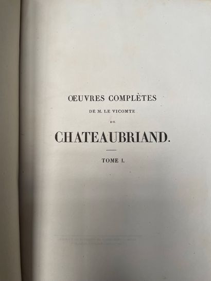 null Oeuvres completes par M. le Vicomte de Chateaubriand
Paris, FURNE, M DCCC XXXII...