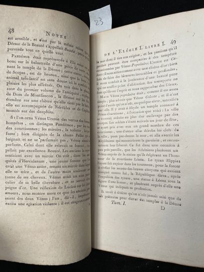 MIRABEAU Élégies de Tibulle.
3 volumes
En l'état
