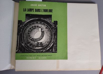 TOYEN. BRETON André. THE LAMP IN THE CLOCK. Paris, Robert Marin, 1948. In-8 oblong,... Gazette Drouot