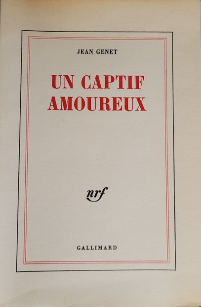 GENET Jean. UN CAPTIF AMOUREUX. Paris, Gallimard, 1986. In-8, broché, non coupé.
Édition...