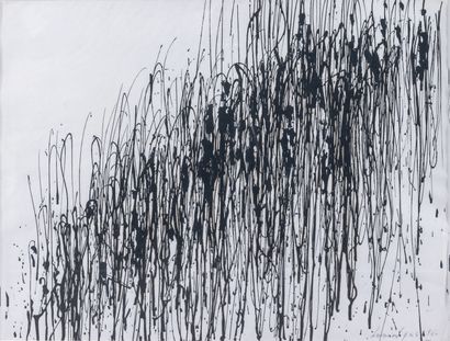 Bernard QUENTIN (1923-2020) Composition abstraite
Encre sur papier signée en bas...