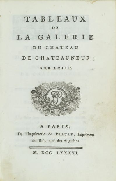 TABLEAUX de la galerie du château de Chateauneuf...
