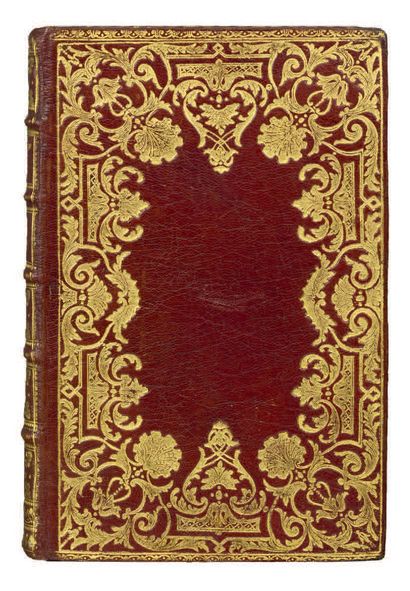 null ROYAL ALMANACH, year 1782. Paris, D'Houry, s.d. [1782]. In-8, red morocco, large...