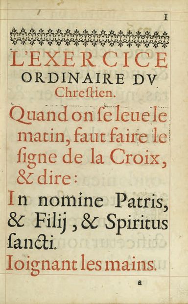 null OFFICE DE NOSTRE DAME, À L'USAGE DE ROME. Revues, corrigées & augmentées de...