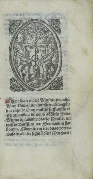 null HEURES À L'USAGE DE ROME. [f. A1] : Hore beate Marie Virginis secundum usum...