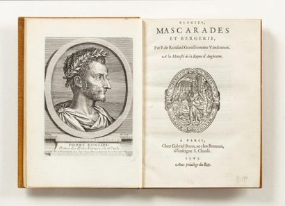 RONSARD (Pierre de). Ɵ Élégies, mascarades et bergerie. Paris, Gabriel Buon, 1565....