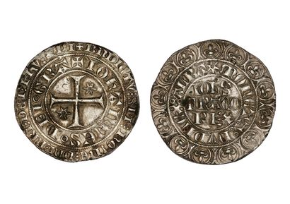 MONNAIES FRANÇAISES JEAN II, le Bon (1350-1364)

Gros à l’étoile. 5,25 g.

Croix...