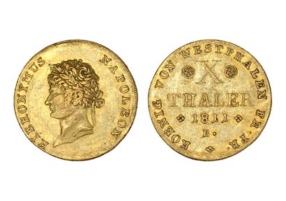 MONNAIES NAPOLÉONIENNES ROYAUME de WESTPHALIE : Jérôme Napoléon (1807-1813)

X thaler...