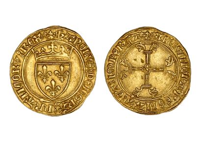 MONNAIES FRANÇAISES CHARLES VII (1422-1461)

Half gold shield with a crown (August...