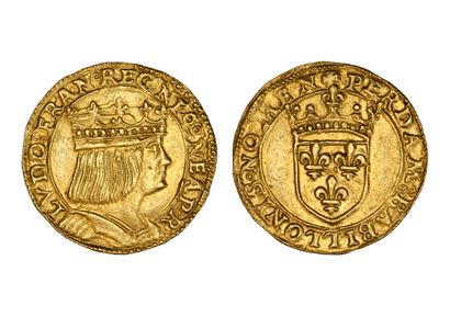 MONNAIES FRANÇAISES CURRENCIES FRAPPED IN ITALY : KINGDOM OF NAPLES (1501-1504)

Gold...