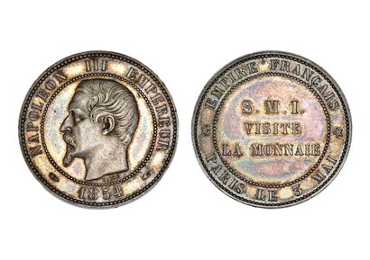MONNAIES FRANÇAISES SECOND EMPIRE (1852-1870)

10 centimes (module de). Visite de...