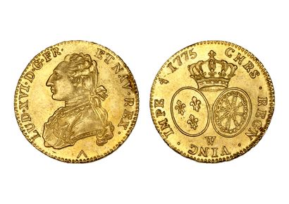 MONNAIES FRANÇAISES LOUIS XVI (1774-1793)

Double gold louis with a dressed bust....