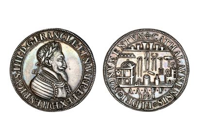 MONNAIES FRANÇAISES HENRI IV (1589-1610)

Passe des Monnayeurs en argent. 1591.

Châlons-sur-Marne....