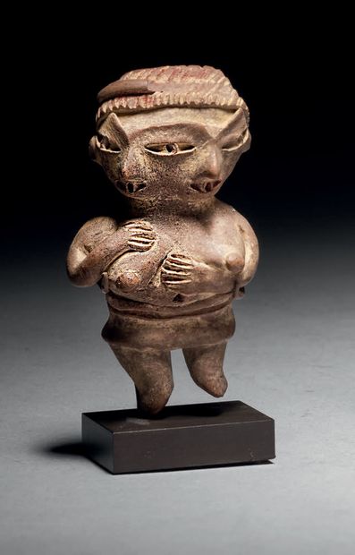 
Ɵ Tlatilco female figure with two faces,...