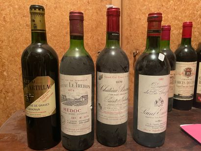 null BORDEAUX
Lot de 9 bouteilles rouge diverses
Dont château Belair, La Gaffelière,...