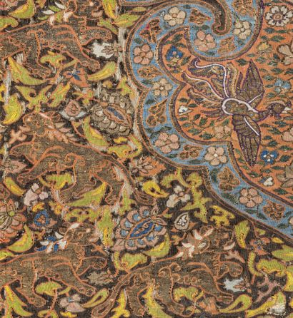 null Lions et phénix. Asie Centrale, c. 1200 ou antérieur
56 x 32 cm. Tapisserie...