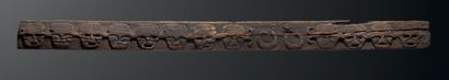 null Lintel decorated with heads, Taiwan, Yami
L. 270 cm. Wood
The lintel is decorated...