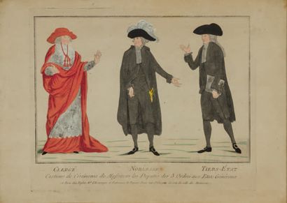 null Clergy - Nobility - Third Estate
Ceremonial costume of the deputies of the three...