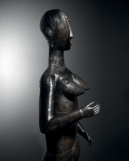 Philippe Hiquily (1925-2013) African Queen (The black goddess), 1953
Tôle soudée...