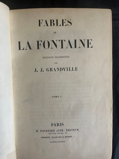 LA FONTAINE (Jean de). Fables. Paris, H. Fournier aîné, Perrotin, 1838. 2 volumes...