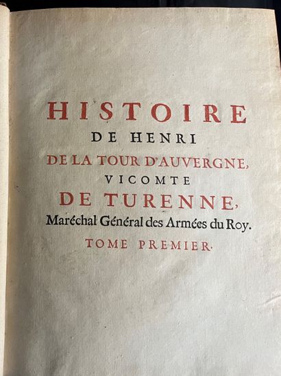 [RAMSAY (Andrew Michael)]. Histoire du vicomte de Turenne, Maréchal Général des Armées...