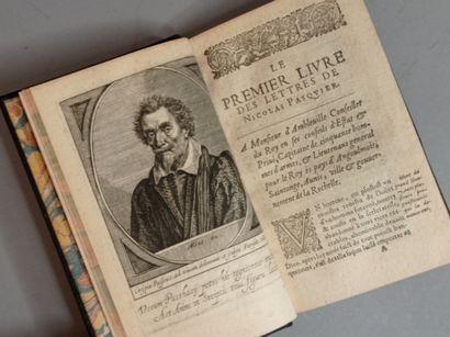 PASQUIER (Étienne). Les Lettres. Paris, Laurent Sonnius, 1619. 3 tomes en 6 volumes....