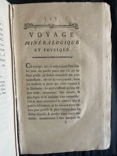 RAZOUMOWSKY (comte Grégoire de). Oeuvres. Lausanne, Mourer, cadet, 1784. 2 parts...
