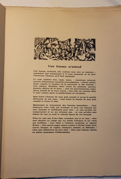 WHITMANN (Walt). Six poèmes. Version nouvelle de Léon Bazalgette. Paris, Les Éditions...