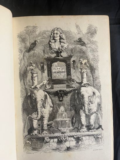 LA FONTAINE (Jean de). Fables. Paris, H. Fournier aîné, Perrotin, 1838. 2 volumes...