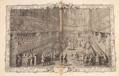 null FÊTES. — SACRE DE LOUIS XV (Le), Roy de France & de Navarre, dans l'Eglise de...