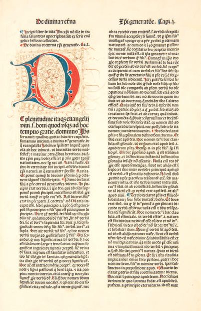 null INCUNABLE. — LUDOLPHUS DE SAXONIA. Vita christi. S.l.n.d. [au colophon] : Nuremberg,...