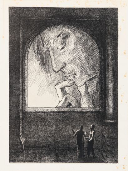 Odilon Redon (1840-1916) Lumière. 1893. Lithographie. Sujet : 274 x 390 ; feuille...