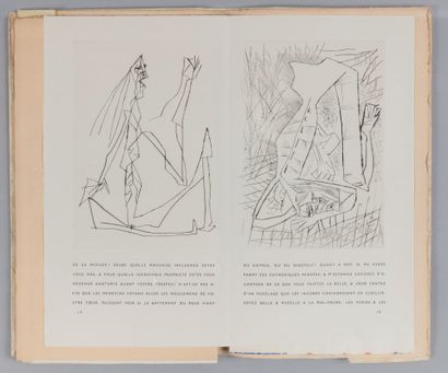 MONLUC (Adrien de) La Maigre. Paris, Le Degré Quarante et un, Iliazd, 1952. In-folio,...