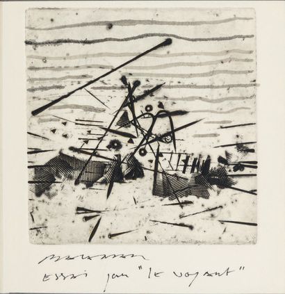 SCHELER (Lucien) Le Voyant. Nice, Jacques Matarasso, 1985. In-12 carré, bradel box...