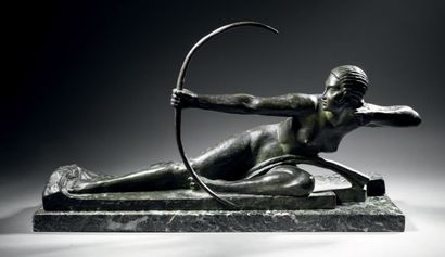 Marcel André BOURAINE (1886-1948) Penthelese queen of the Amazons
Sculpture in bronze...