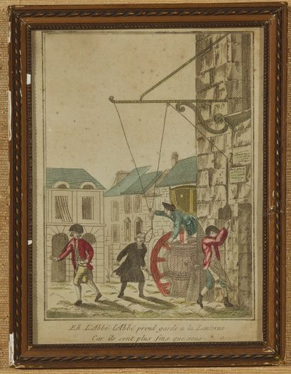 null Gravure coloriée satirique
Contre l'abbé Maury, fougueux orateur royaliste à...