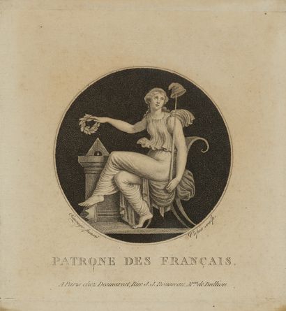 null Copia d'après Piat Joseph SAUVAGE (1744-1818)
Lot de 3 gravures d'époque révolutionnaire...