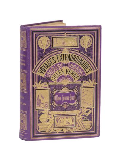null Nord contre Sud par Jules Verne. Illustrations de Benett. Paris, Bibliothèque...