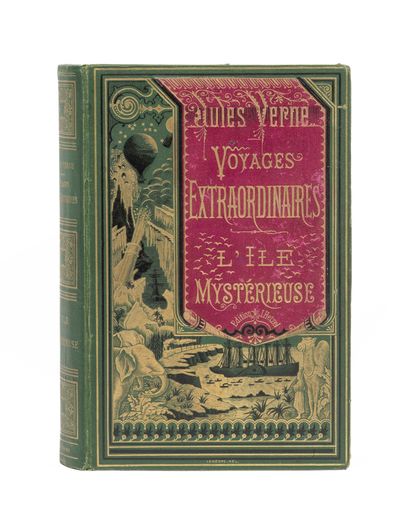 null L'Île Mystérieuse par Jules Verne. Illustrations de Férat. Paris, Bibliothèque...