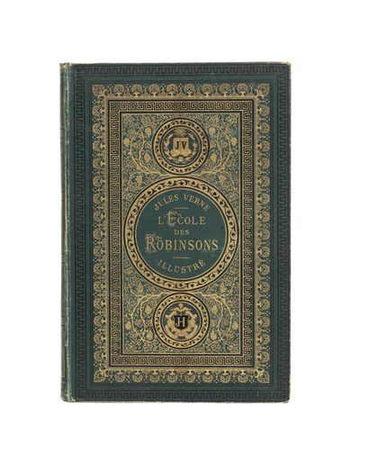 null L'École des Robinsons by Jules Verne. Illustrations by L. Benett. Paris, Bibliothèque...