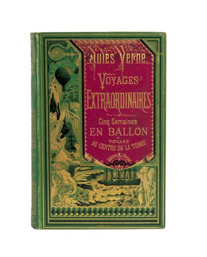 null Five weeks in a balloon / Journey to the center of the Earth by Jules Verne....