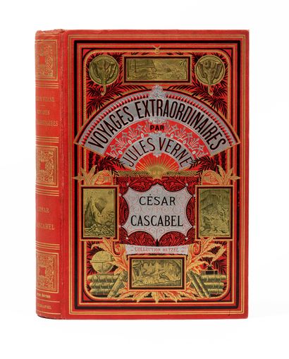 null César Cascabel par Jules Verne. Illustrations de Georges Roux. Paris, Bibliothèque...