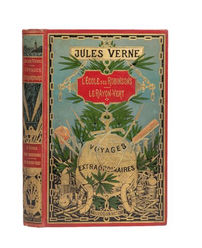 null L'École des Robinsons / [Europe] Le Rayon vert par Jules Verne. Illustrations...