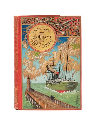 null Un drame en Livonie par Jules Verne. Illustrations de L. Benett. Paris, Collection...
