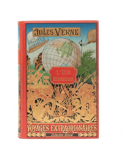 null The Mysterious Island by Jules Verne. Illustrations by Férat. Paris, Collection...