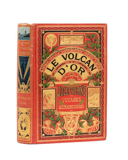 null The Golden Volcano by Jules Verne. Illustrations by Georges Roux. Paris, Collection...