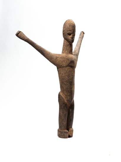 null Statue Lobi, Burkina Faso
Bois
H. 39 cm
Ancienne statue de type tiepouo représentant...