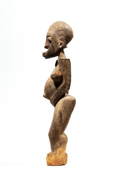 null Statue Lobi, Burkina Faso
Bois
H. 67 cm
Remarquable statue représentant un personnage...